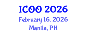 International Conference on Ophthalmology and Optometry (ICOO) February 16, 2026 - Manila, Philippines International Conference on Ophthalmology and Optometry (ICOO) February 16, 2026 - Manila, Philippines