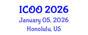 International Conference on Ophthalmology and Optometry (ICOO) January 05, 2026 - Honolulu, United States International Conference on Ophthalmology and Optometry (ICOO) January 05, 2026 - Honolulu, United States