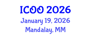 International Conference on Ophthalmology and Optometry (ICOO) January 19, 2026 - Mandalay, Myanmar International Conference on Ophthalmology and Optometry (ICOO) January 19, 2026 - Mandalay, Myanmar