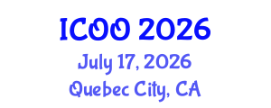 International Conference on Ophthalmology and Optometry (ICOO) July 17, 2026 - Quebec City, Canada International Conference on Ophthalmology and Optometry (ICOO) July 17, 2026 - Quebec City, Canada