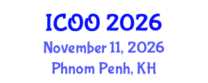 International Conference on Ophthalmology and Optometry (ICOO) November 11, 2026 - Phnom Penh, Cambodia International Conference on Ophthalmology and Optometry (ICOO) November 11, 2026 - Phnom Penh, Cambodia