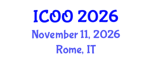 International Conference on Ophthalmology and Optometry (ICOO) November 11, 2026 - Rome, Italy International Conference on Ophthalmology and Optometry (ICOO) November 11, 2026 - Rome, Italy