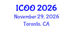 International Conference on Ophthalmology and Optometry (ICOO) November 29, 2026 - Toronto, Canada International Conference on Ophthalmology and Optometry (ICOO) November 29, 2026 - Toronto, Canada