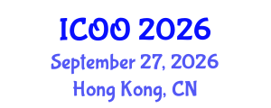 International Conference on Ophthalmology and Optometry (ICOO) September 27, 2026 - Hong Kong, China International Conference on Ophthalmology and Optometry (ICOO) September 27, 2026 - Hong Kong, China