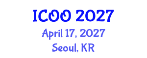 International Conference on Ophthalmology and Optometry (ICOO) April 17, 2027 - Seoul, Republic of Korea International Conference on Ophthalmology and Optometry (ICOO) April 17, 2027 - Seoul, Republic of Korea