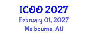 International Conference on Ophthalmology and Optometry (ICOO) February 01, 2027 - Melbourne, Australia International Conference on Ophthalmology and Optometry (ICOO) February 01, 2027 - Melbourne, Australia