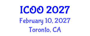 International Conference on Ophthalmology and Optometry (ICOO) February 10, 2027 - Toronto, Canada International Conference on Ophthalmology and Optometry (ICOO) February 10, 2027 - Toronto, Canada