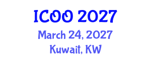 International Conference on Ophthalmology and Optometry (ICOO) March 24, 2027 - Kuwait, Kuwait International Conference on Ophthalmology and Optometry (ICOO) March 24, 2027 - Kuwait, Kuwait