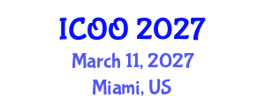 International Conference on Ophthalmology and Optometry (ICOO) March 11, 2027 - Miami, United States International Conference on Ophthalmology and Optometry (ICOO) March 11, 2027 - Miami, United States