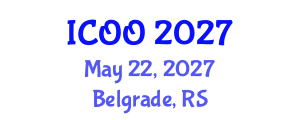International Conference on Ophthalmology and Optometry (ICOO) May 22, 2027 - Belgrade, Serbia International Conference on Ophthalmology and Optometry (ICOO) May 22, 2027 - Belgrade, Serbia
