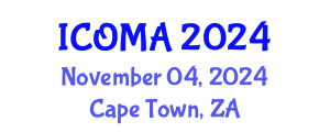 International Conference on Optical Metrology and Applications (ICOMA) November 04, 2024 - Cape Town, South Africa