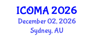 International Conference on Optical Metrology and Applications (ICOMA) December 02, 2026 - Sydney, Australia International Conference on Optical Metrology and Applications (ICOMA) December 02, 2026 - Sydney, Australia