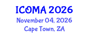 International Conference on Optical Metrology and Applications (ICOMA) November 04, 2026 - Cape Town, South Africa