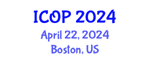International Conference on Optics and Photonics (ICOP) April 22, 2024 - Boston, United States