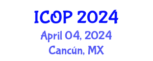 International Conference on Optics and Photonics (ICOP) April 04, 2024 - Cancún, Mexico