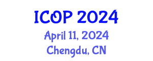 International Conference on Optics and Photonics (ICOP) April 11, 2024 - Chengdu, China