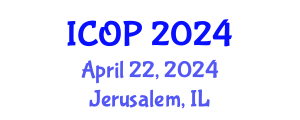 International Conference on Optics and Photonics (ICOP) April 22, 2024 - Jerusalem, Israel