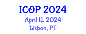 International Conference on Optics and Photonics (ICOP) April 11, 2024 - Lisbon, Portugal