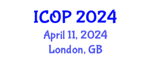 International Conference on Optics and Photonics (ICOP) April 11, 2024 - London, United Kingdom
