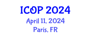 International Conference on Optics and Photonics (ICOP) April 11, 2024 - Paris, France