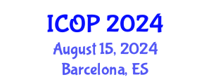 International Conference on Optics and Photonics (ICOP) August 15, 2024 - Barcelona, Spain