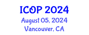 International Conference on Optics and Photonics (ICOP) August 05, 2024 - Vancouver, Canada