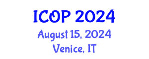 International Conference on Optics and Photonics (ICOP) August 15, 2024 - Venice, Italy