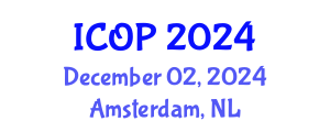 International Conference on Optics and Photonics (ICOP) December 02, 2024 - Amsterdam, Netherlands