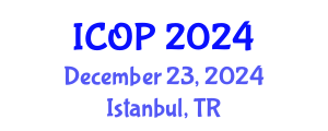International Conference on Optics and Photonics (ICOP) December 23, 2024 - Istanbul, Turkey
