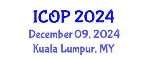 International Conference on Optics and Photonics (ICOP) December 09, 2024 - Kuala Lumpur, Malaysia