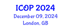 International Conference on Optics and Photonics (ICOP) December 09, 2024 - London, United Kingdom