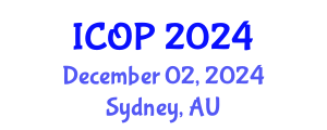 International Conference on Optics and Photonics (ICOP) December 02, 2024 - Sydney, Australia