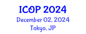 International Conference on Optics and Photonics (ICOP) December 02, 2024 - Tokyo, Japan