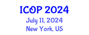 International Conference on Optics and Photonics (ICOP) July 11, 2024 - New York, United States