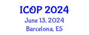 International Conference on Optics and Photonics (ICOP) June 13, 2024 - Barcelona, Spain