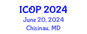 International Conference on Optics and Photonics (ICOP) June 20, 2024 - Chisinau, Republic of Moldova