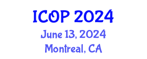 International Conference on Optics and Photonics (ICOP) June 13, 2024 - Montreal, Canada