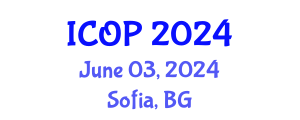 International Conference on Optics and Photonics (ICOP) June 03, 2024 - Sofia, Bulgaria