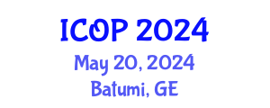 International Conference on Optics and Photonics (ICOP) May 20, 2024 - Batumi, Georgia