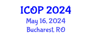 International Conference on Optics and Photonics (ICOP) May 16, 2024 - Bucharest, Romania