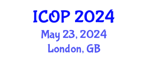 International Conference on Optics and Photonics (ICOP) May 23, 2024 - London, United Kingdom