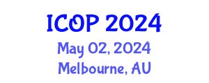 International Conference on Optics and Photonics (ICOP) May 02, 2024 - Melbourne, Australia
