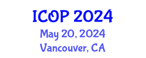 International Conference on Optics and Photonics (ICOP) May 20, 2024 - Vancouver, Canada