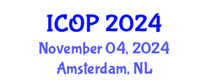 International Conference on Optics and Photonics (ICOP) November 04, 2024 - Amsterdam, Netherlands