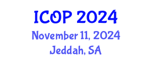 International Conference on Optics and Photonics (ICOP) November 11, 2024 - Jeddah, Saudi Arabia