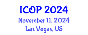 International Conference on Optics and Photonics (ICOP) November 11, 2024 - Las Vegas, United States
