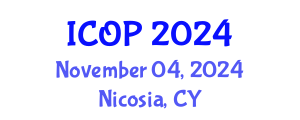 International Conference on Optics and Photonics (ICOP) November 04, 2024 - Nicosia, Cyprus
