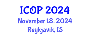 International Conference on Optics and Photonics (ICOP) November 18, 2024 - Reykjavik, Iceland
