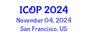 International Conference on Optics and Photonics (ICOP) November 04, 2024 - San Francisco, United States