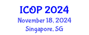 International Conference on Optics and Photonics (ICOP) November 18, 2024 - Singapore, Singapore